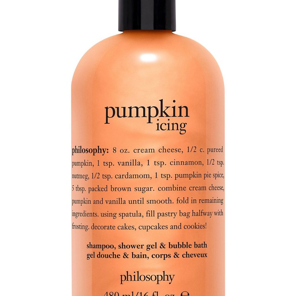 1 bottle of Philosophy Pumpkin Icing Shower gel
